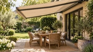 Shaded Garden Dining Area